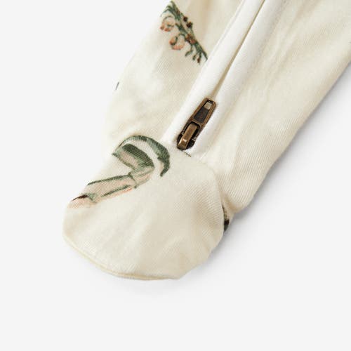 Milkbarn Zipper Footed Romper
