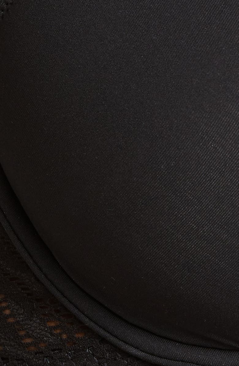 Natori Underwire Front Close Contour Bra, Alternate, color, Black