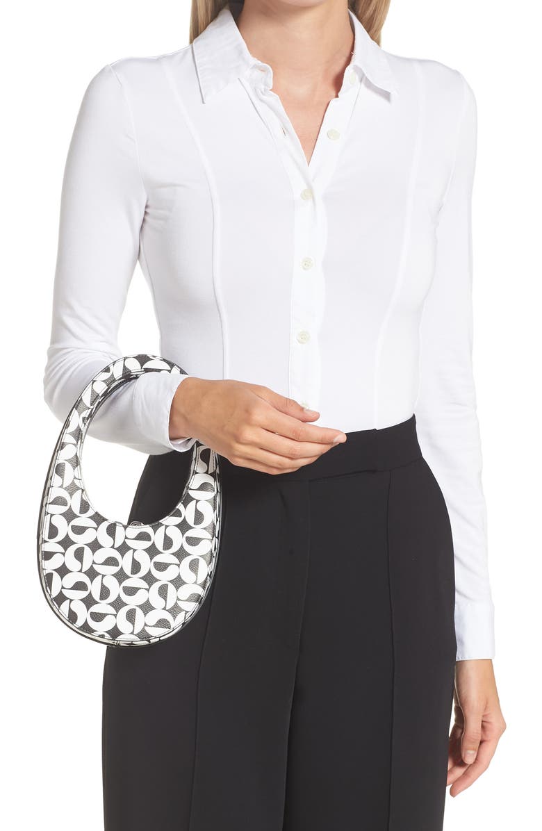 Coperni Mini Logo Print Swipe Top Handle Bag, Alternate, color,