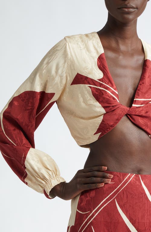 Johanna Ortiz Afterwork Reversible Crop Top In Multi