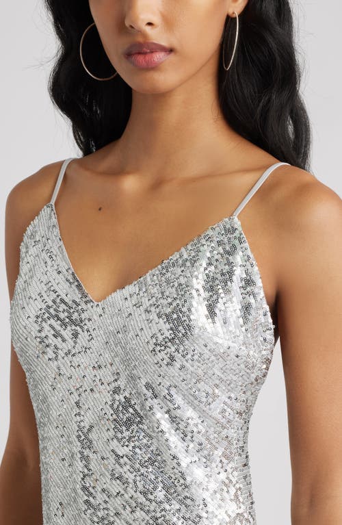 Bp. Sequin Minidress In Metallic
