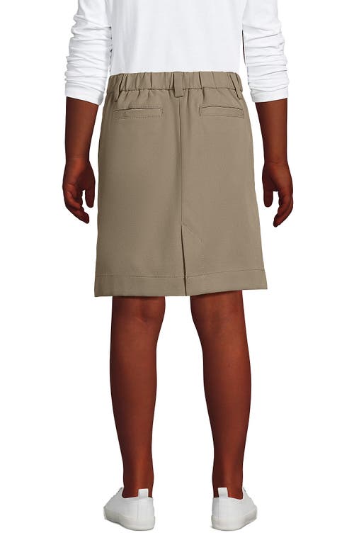 LANDS' END LANDS' END SCHOOL UNIFORM GIRLS ACTIVE CHINO SKORT TOP OF THE KNEE