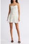 Bow Print Drop Waist Minidress