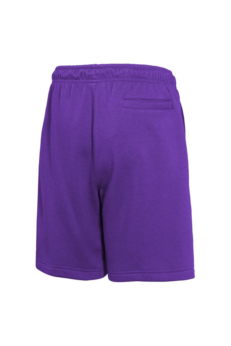 Youth Nike Purple Los Angeles Lakers Courtside Club Fleece Shorts, Alternate, color, Purple