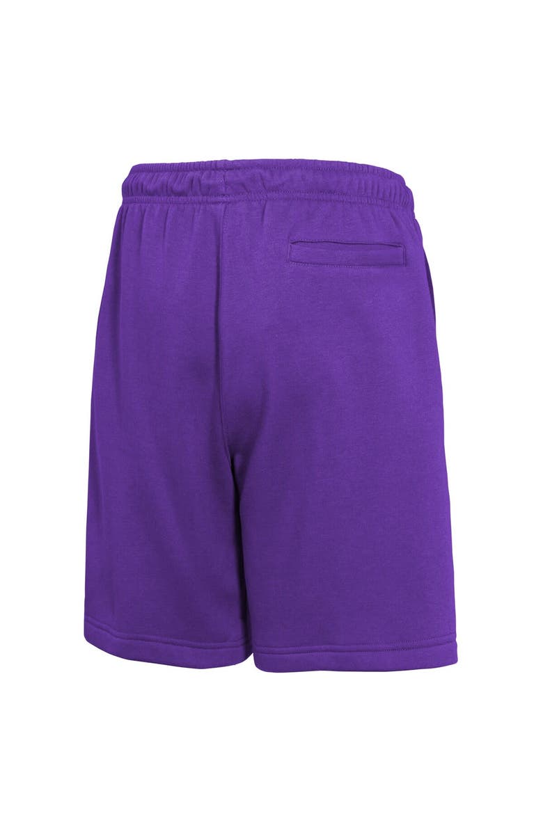 Nike Youth Nike Purple Los Angeles Lakers Courtside Club Fleece Shorts, Alternate, color, Purple