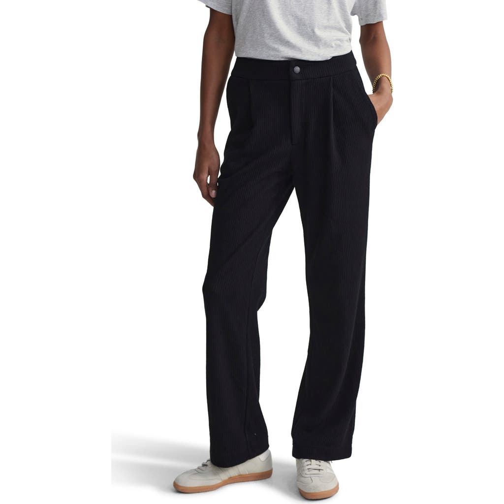 Varley Aberdeen Corduroy Straight Leg Pants In Black