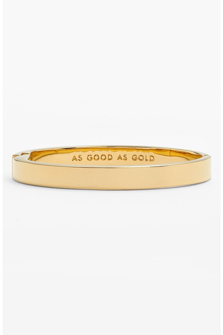 'idiom' enamel hinged bangle, Main, color, GOLD