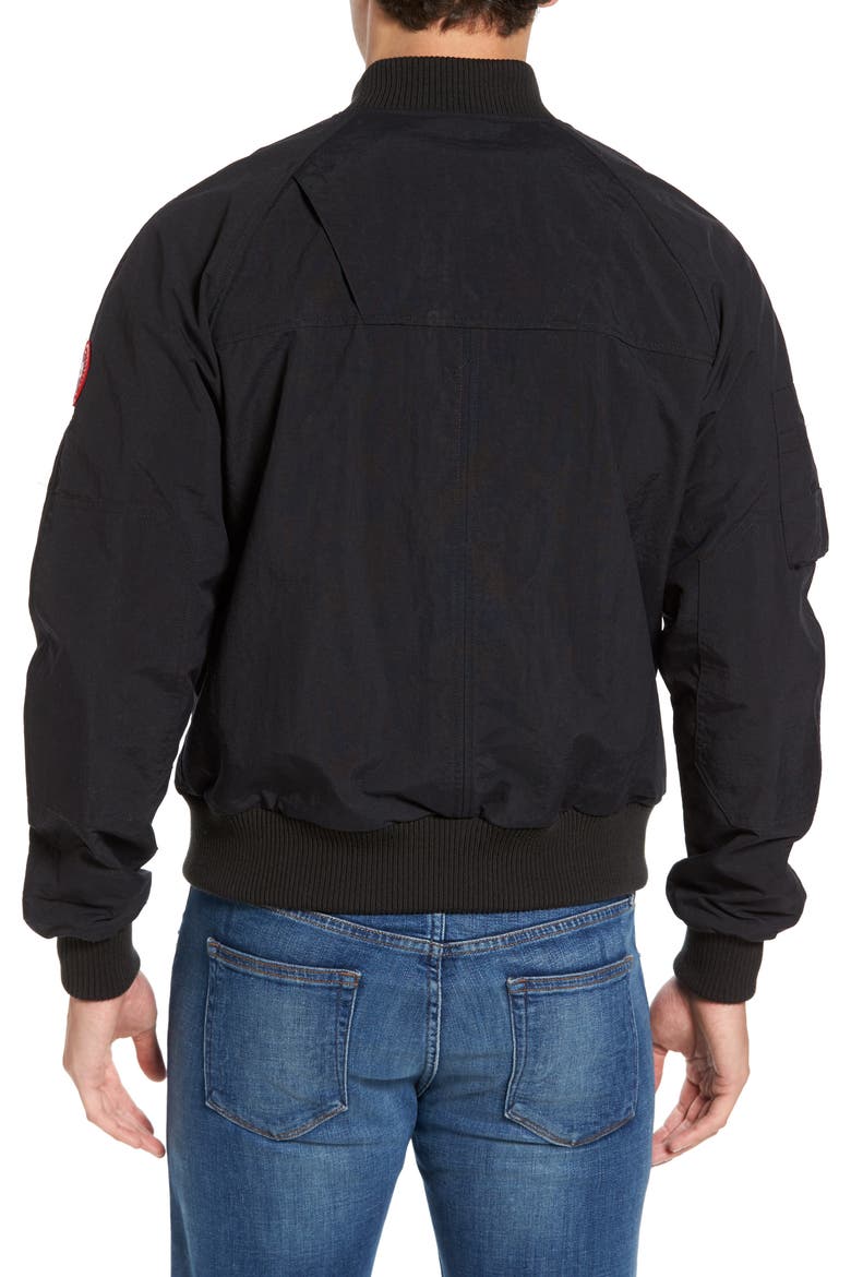 Faber Slim Fit Bomber Jacket, Alternate, color, BLACK