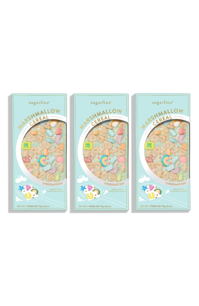 sugarfina 3-Pack Marshmallow Cereal Chocolate Bars, Main, color, 