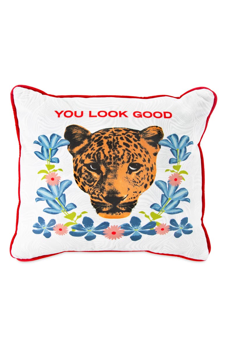 Novogratz You Look Good Throw Pillow, Main, color,