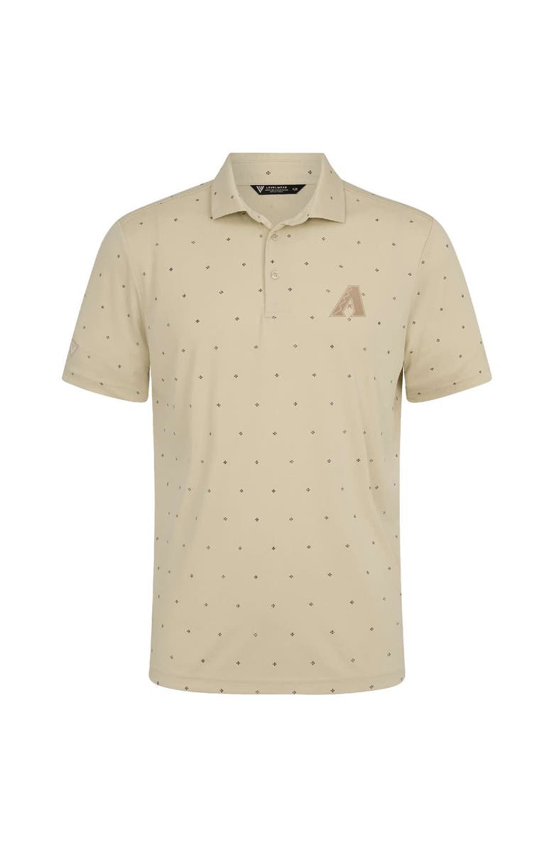 LEVELWEAR Men's Levelwear  Cream Arizona Diamondbacks Vision Polo, Alternate, color, Cream