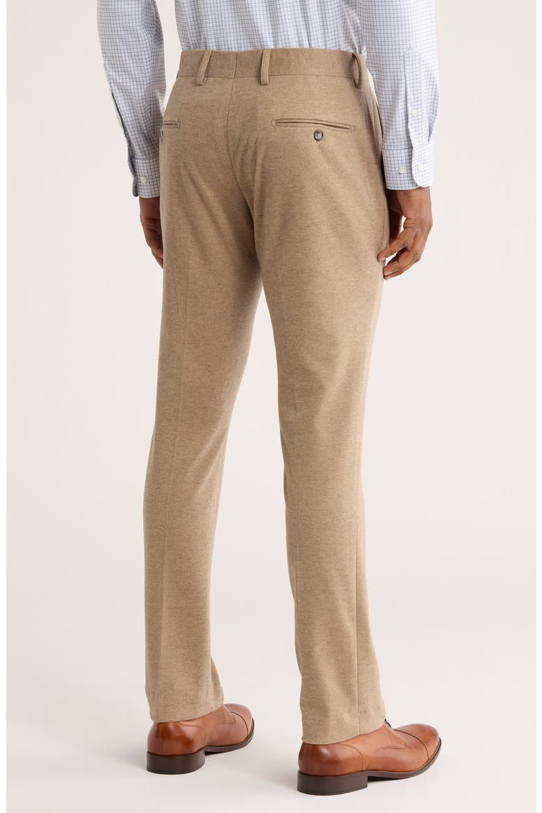Slim Fit Flat Front Dress Pants, Alternate, color, BEIGE