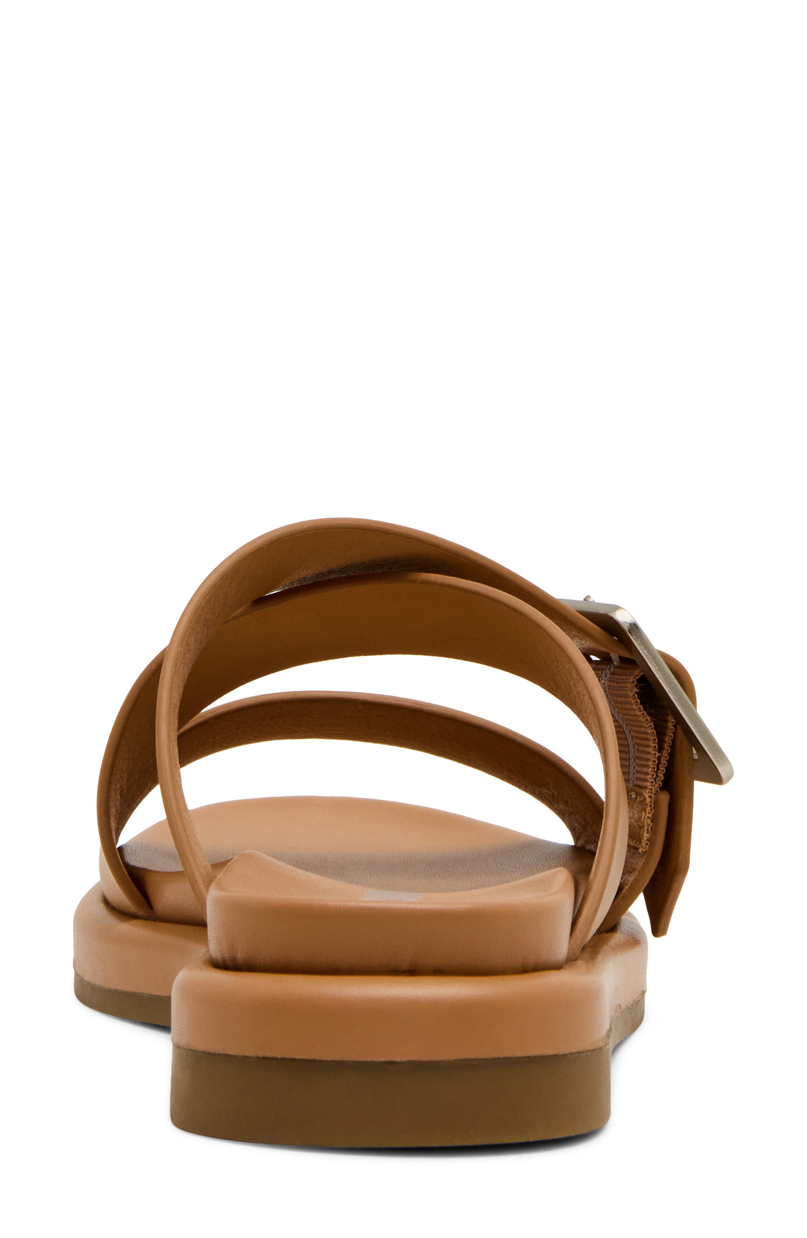 Logan Waterproof Slide Sandal, Alternate, color, ALMOND LEATHER