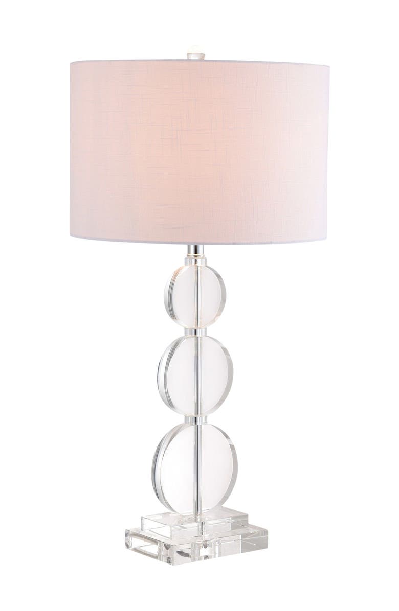 JONATHAN Y Paisley 29.5" Crystal LED Table Lamp, Clear, Main, color, Clear