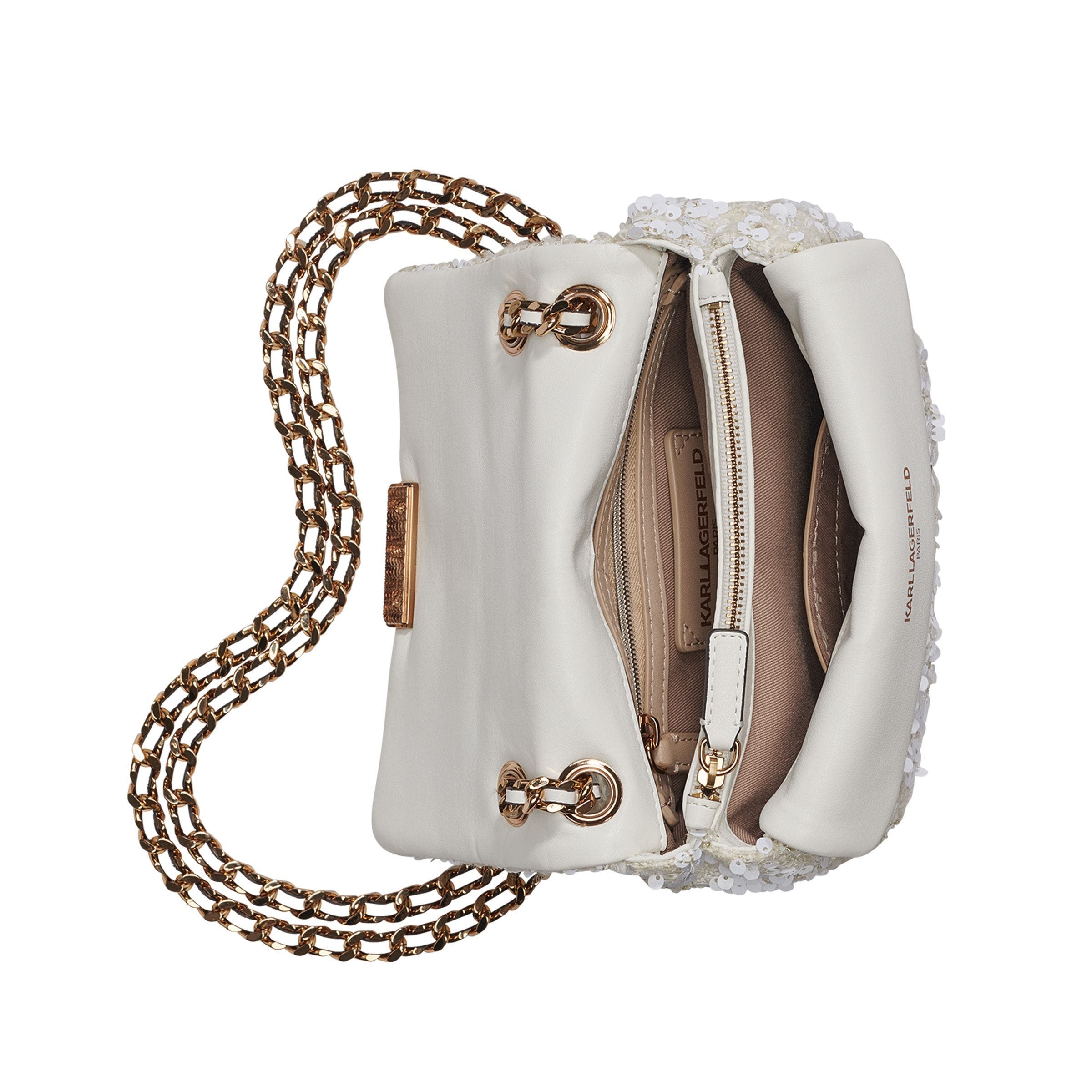 Lafayette Boucle+Sequins Crossbody, Alternate, color, Winter White