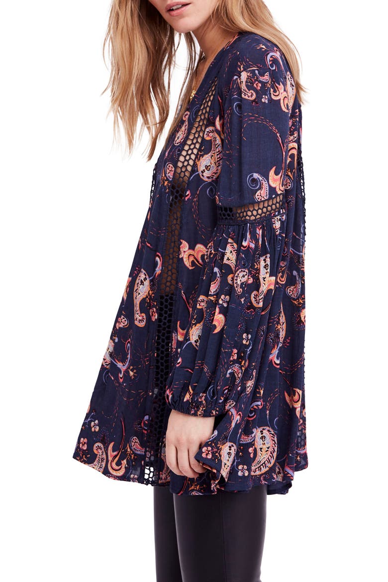 Just the Two of Us Floral Tunic, Alternate, color, BLUE
