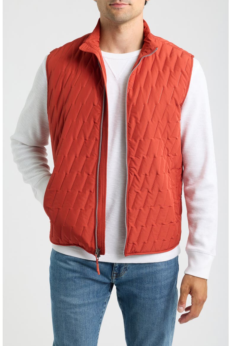 Belfry Quilted Vest, Main, color, ROSSA