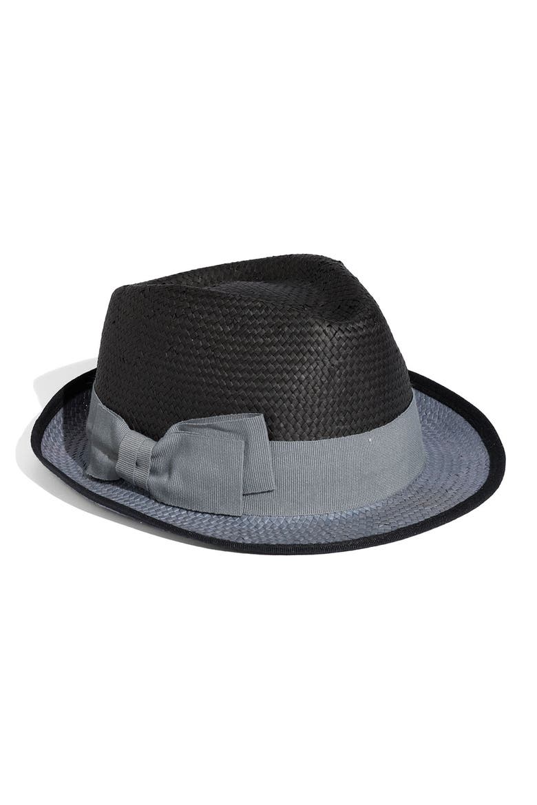 2-Tone Fedora, Main, color, BLACK GREY