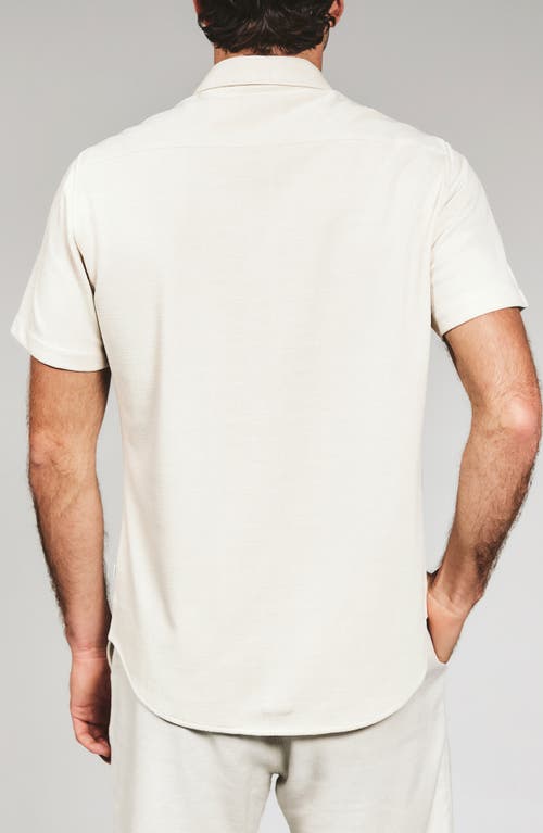 7 Diamonds Camino Short Sleeve Knit Button-up Shirt In Multi