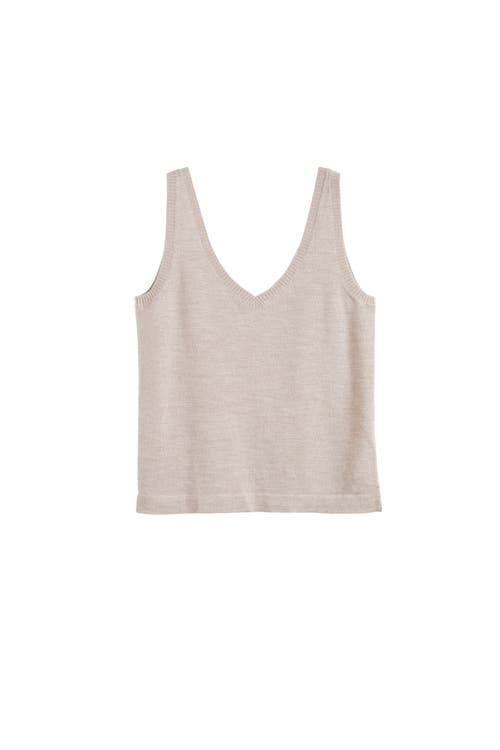 Chinti & Parker Pure Merino Wool Ultra Fine Vest In Smokey Taupe