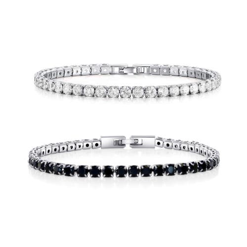 Donatello Gian 2 Pack Tennis Bracelet In Metallic
