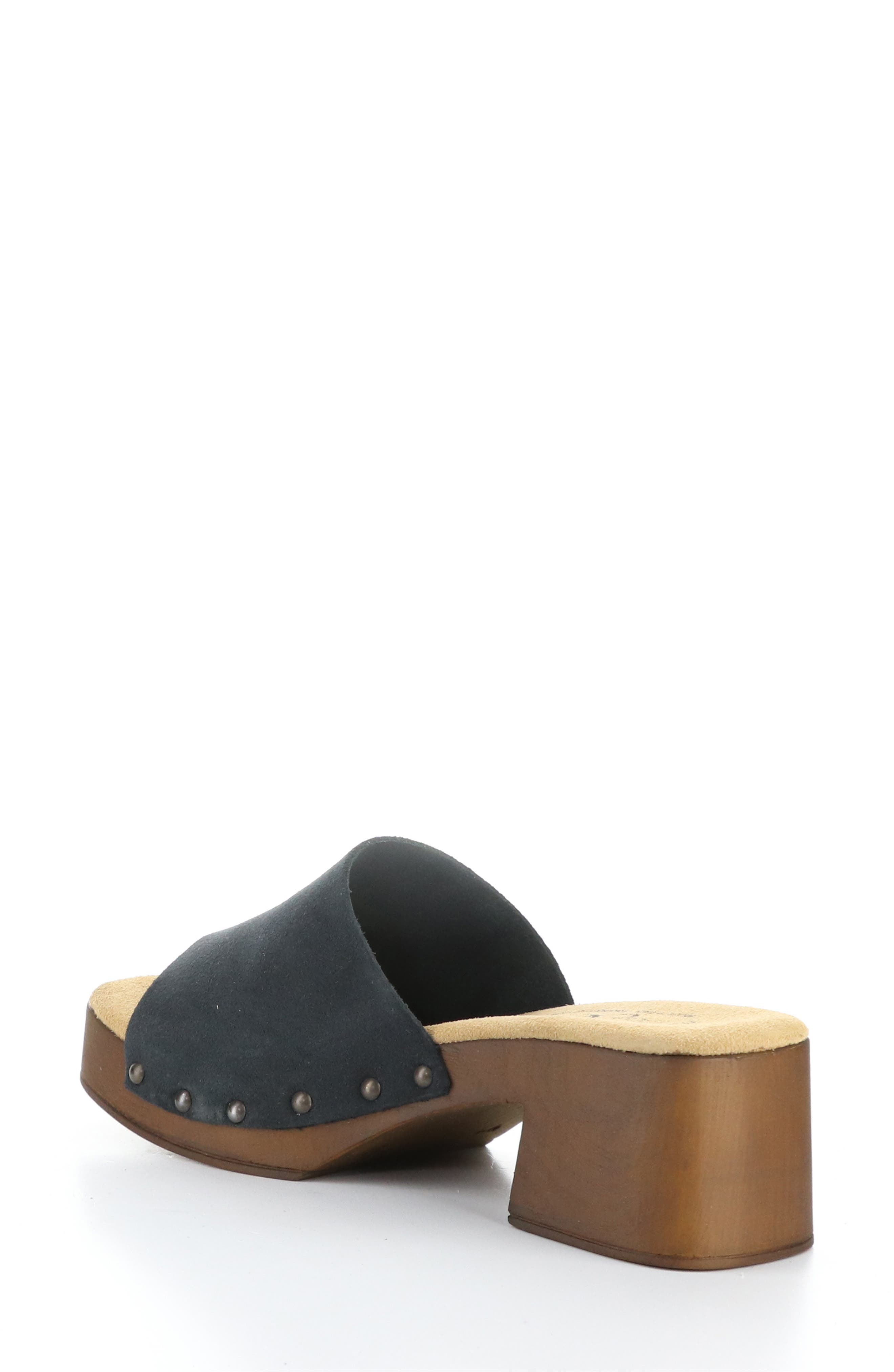 Bos. & Co. Marly Platform Slide Sandal, Alternate, color, Black Suede