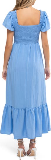 Short Sleeve Midi Dress