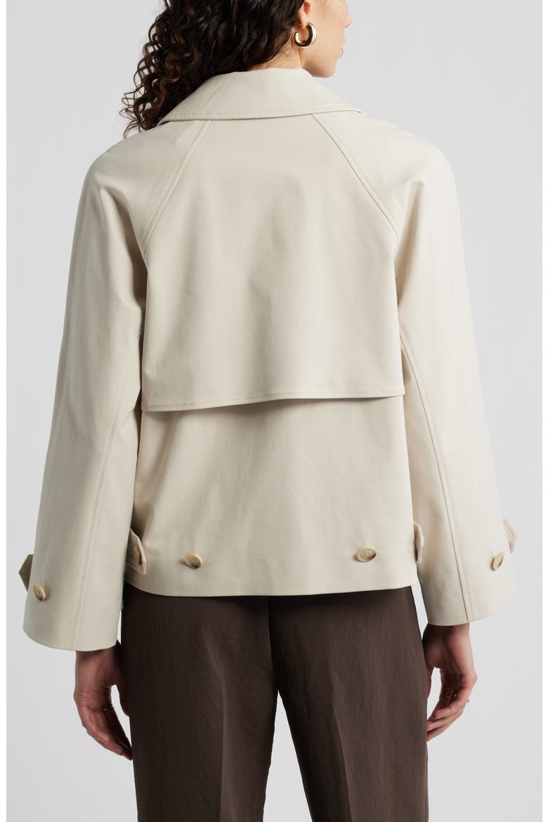 Stretch Cotton Trench Coat, Alternate, color, BEIGE OATMEAL