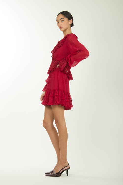 Secret Mission Milana Top In Red