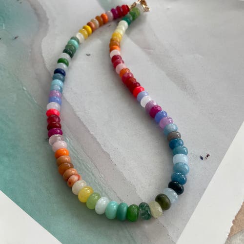 Erin Mcdermott Jewelry Gold At The End Of The Rainbow Necklace In Multi