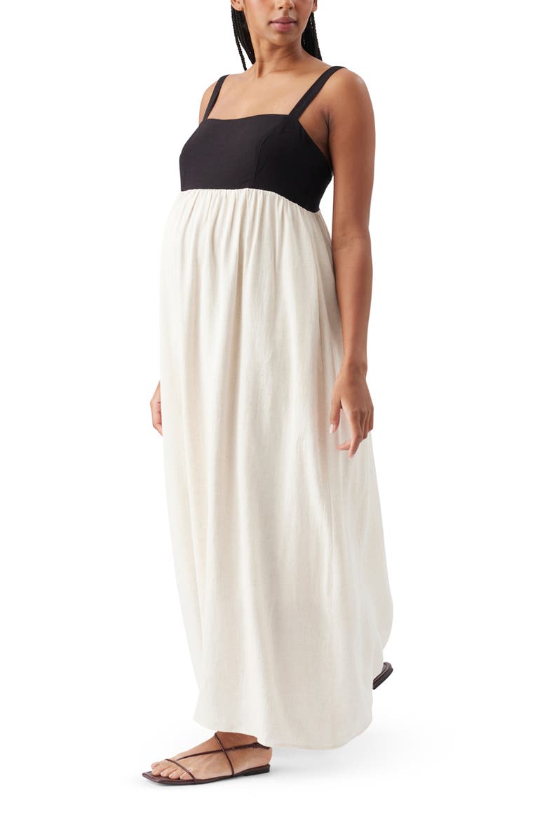 Olivia Dress, Main, color, Natural / Black