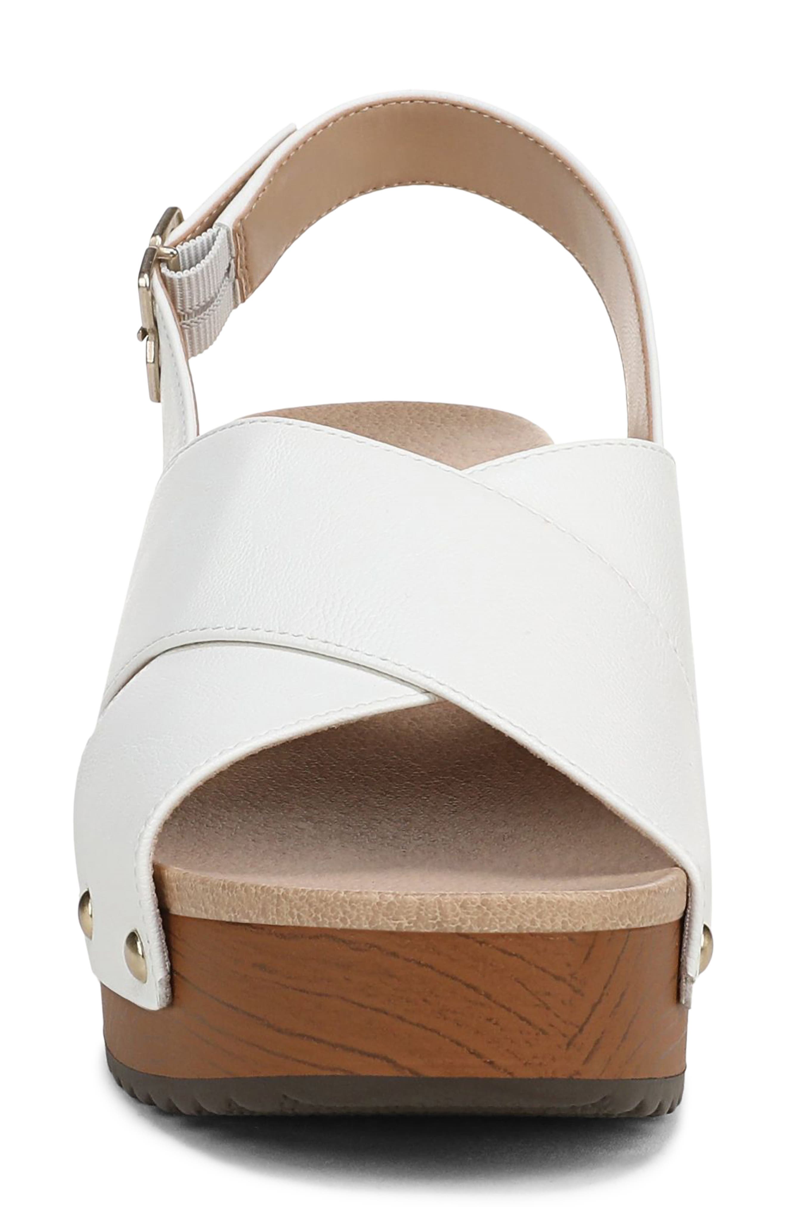 Weslee Slingback Platform Sandal, Alternate, color, WHITE