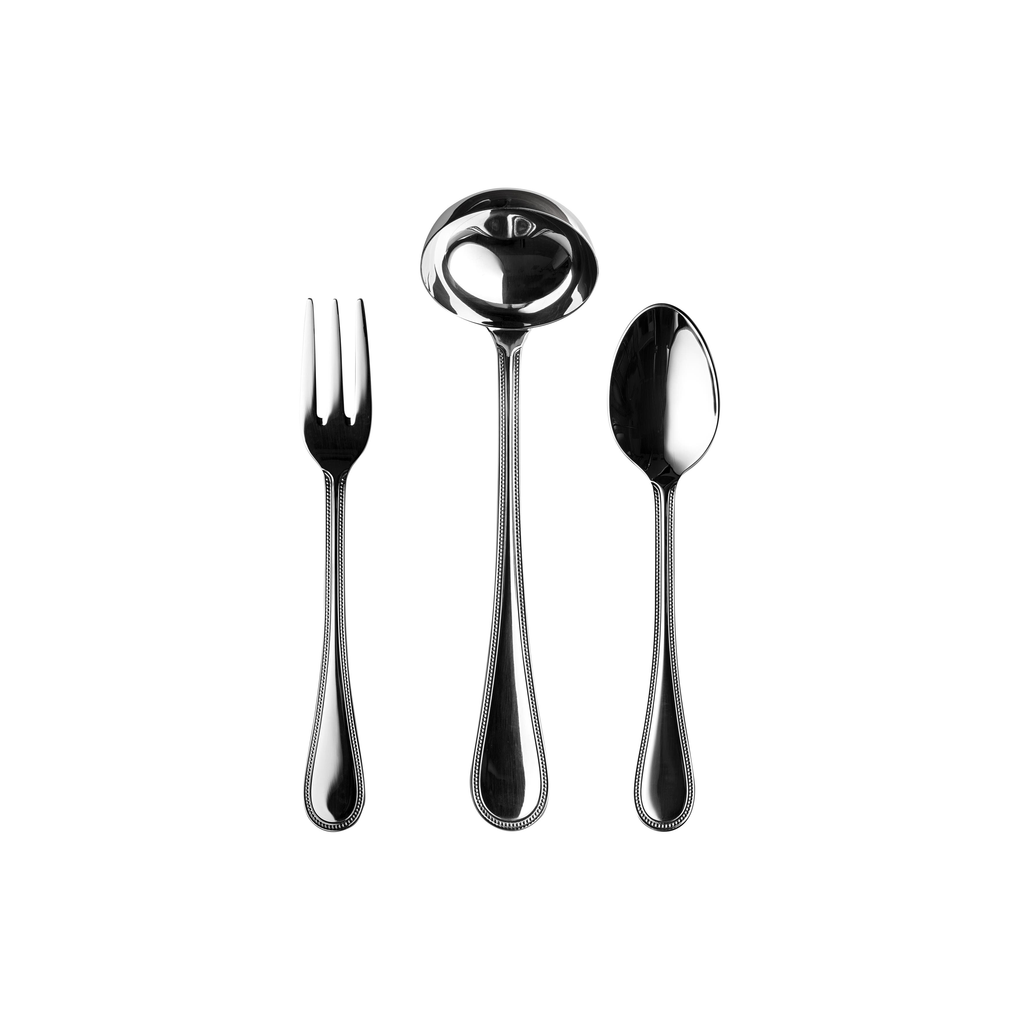 Mepra Perla Serving Set In Silver