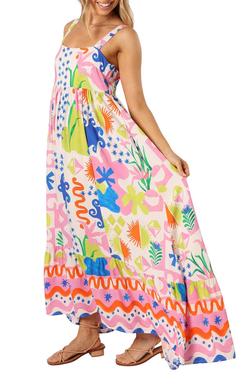 Petal & Pup Greer Print Maxi Dress, Alternate, color, Mercedes Print