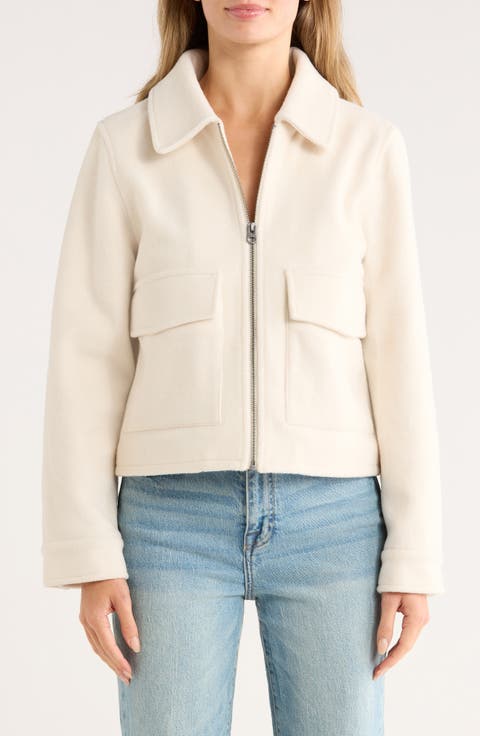Missy Zip Up Crop Jacket