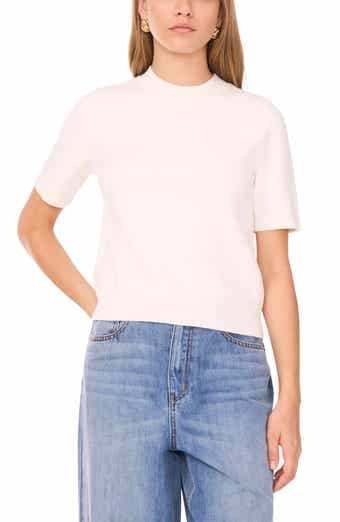 Saddle Short Sleeve Sweater