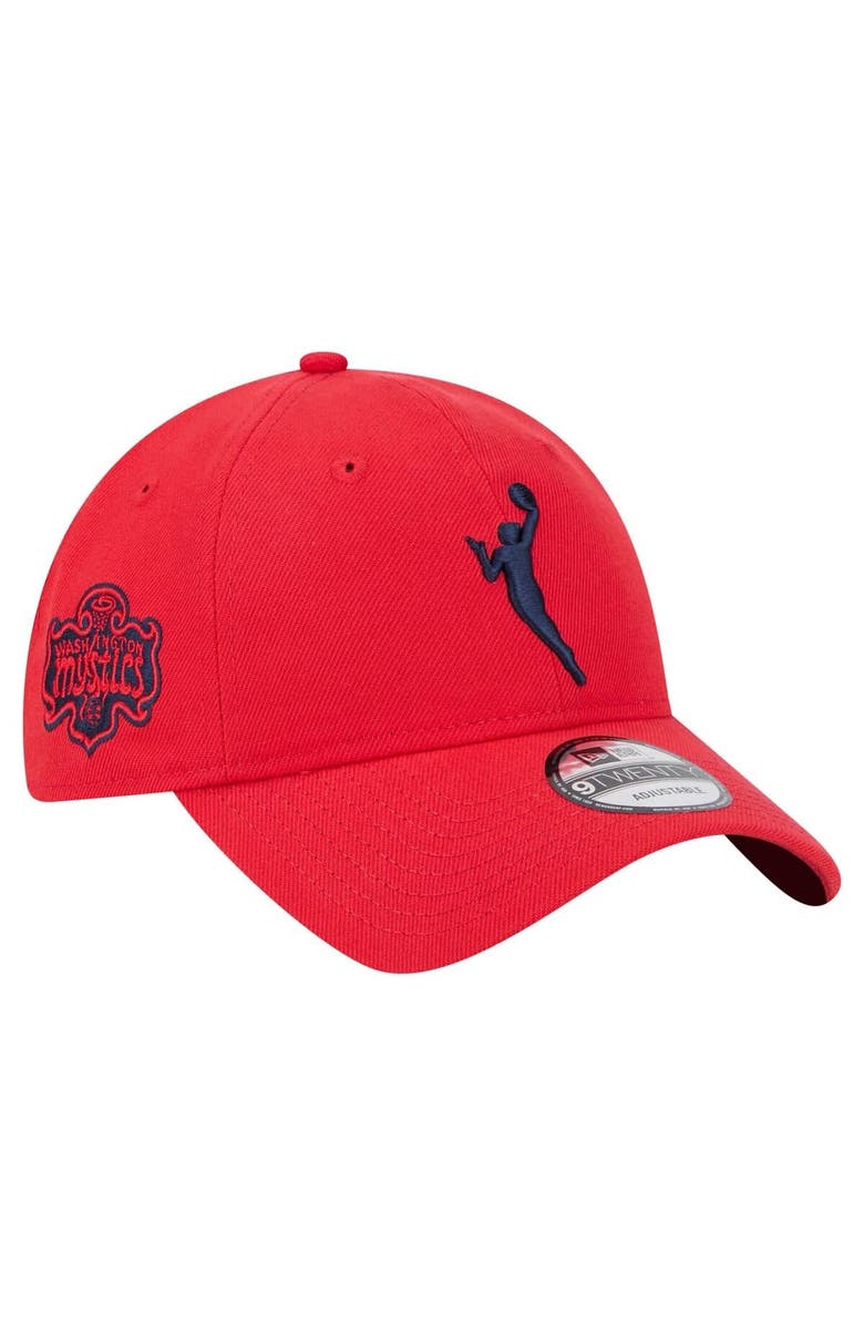 New Era Men's New Era Red Washington Mystics 9TWENTY Adjustable Hat, Main, color, 