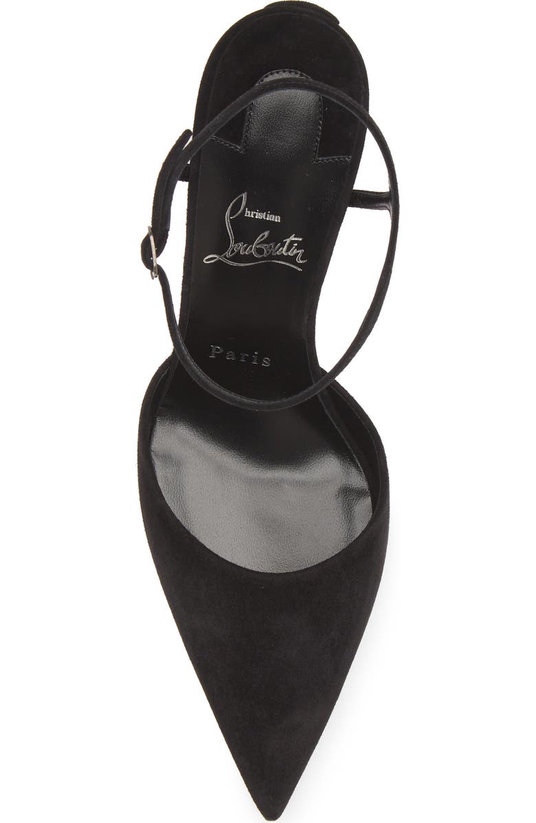 Christian Louboutin Condora Riviera Ankle Strap Pump, Alternate, color, Black/ Lin Black
