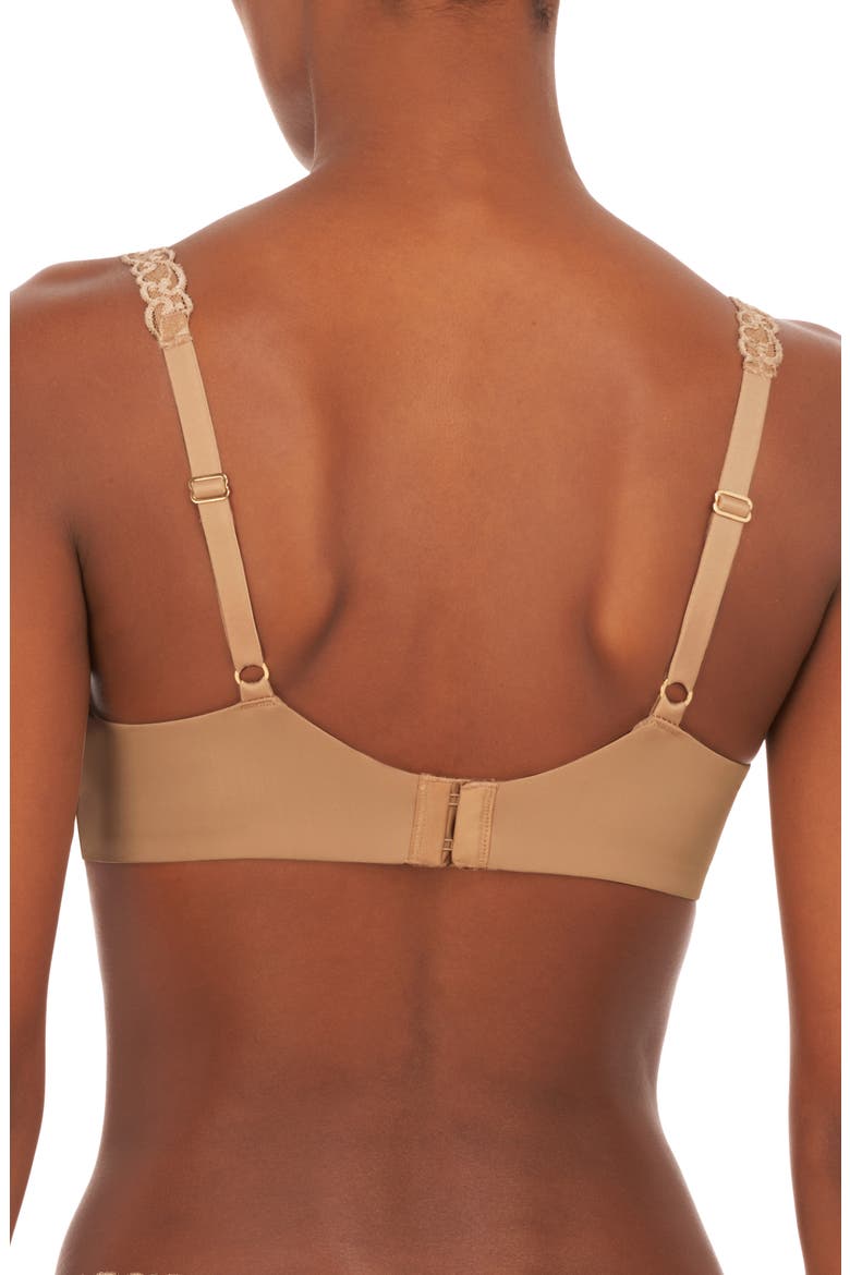 Pure Luxe Wireless Contour Bra, Alternate, color, CAFE