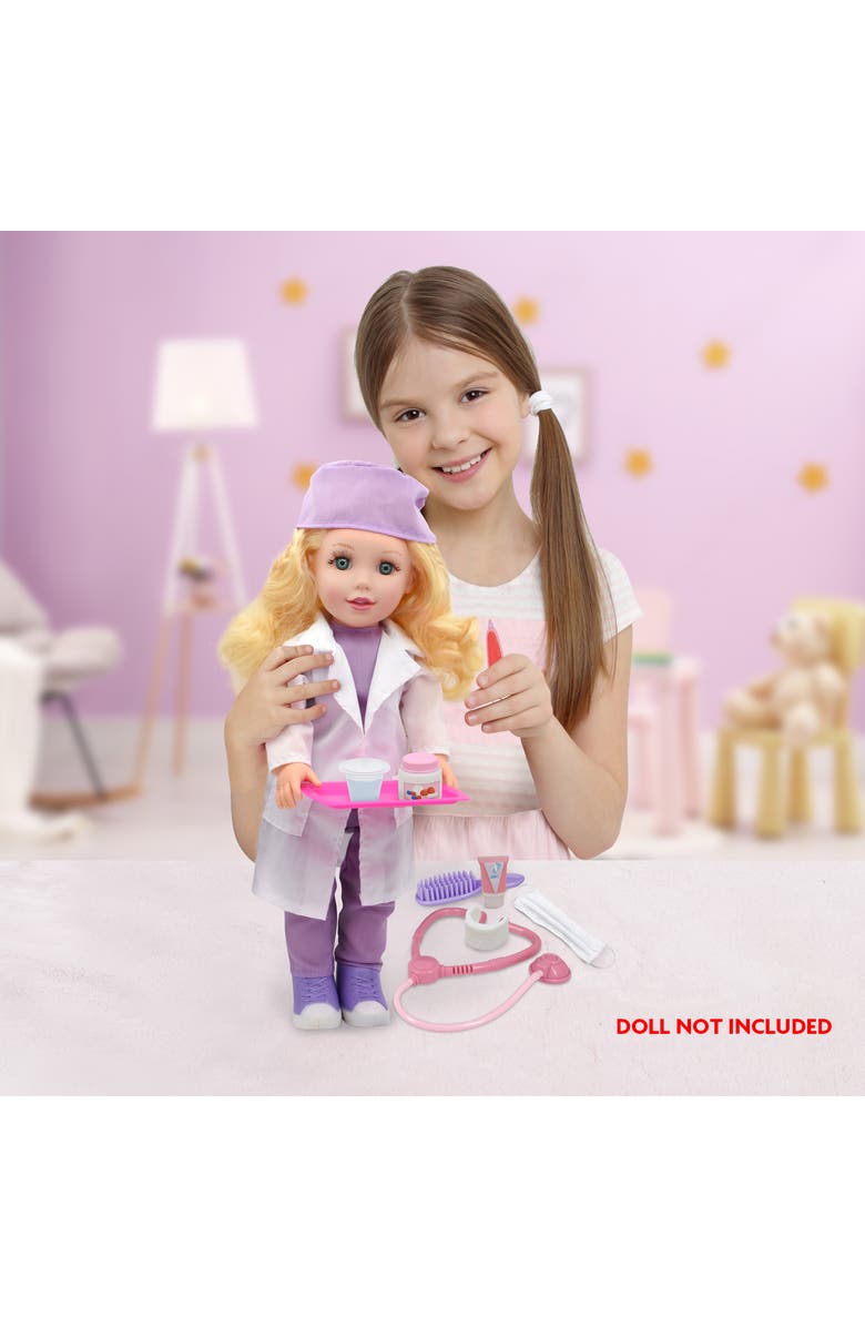 Style Girls 18" Doctor Dress Up Set 15 Pcs, Alternate, color, Purple