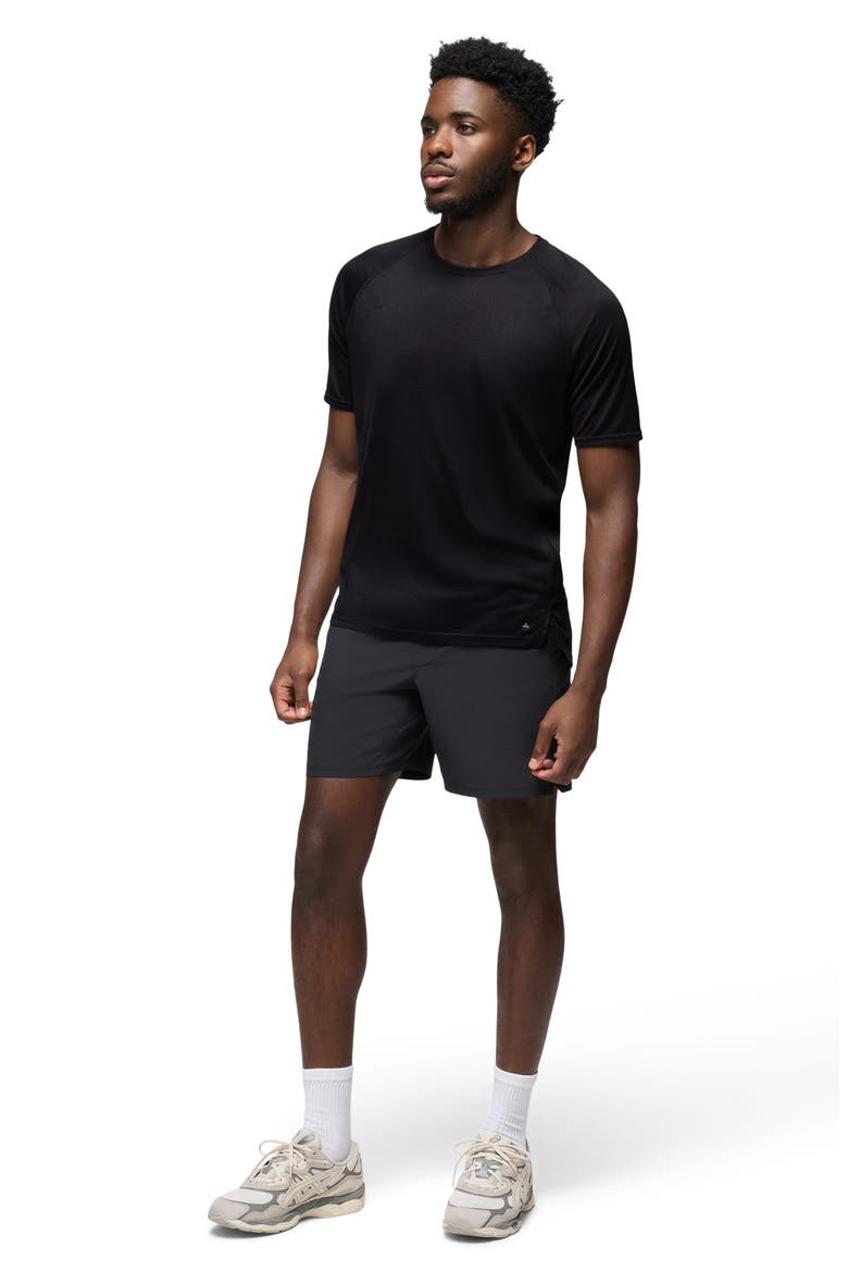 Natural Flow Performance Short Sleeve T-Shirt, Alternate, color, BLACK