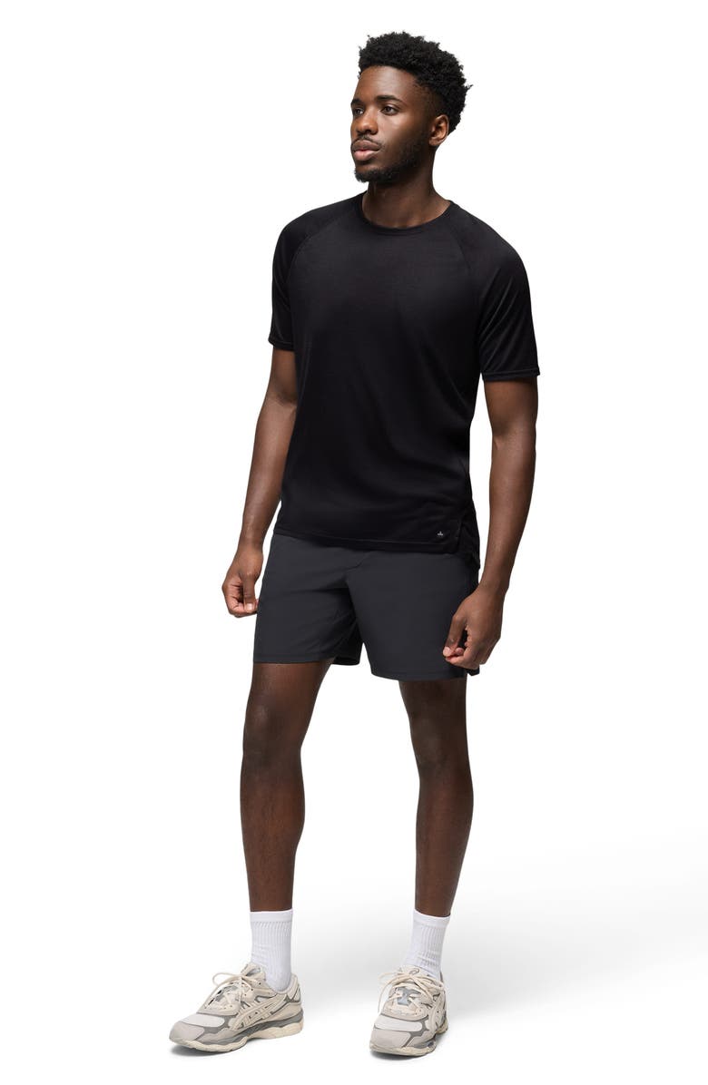 prAna Natural Flow Performance Short Sleeve T-Shirt, Alternate, color, Black