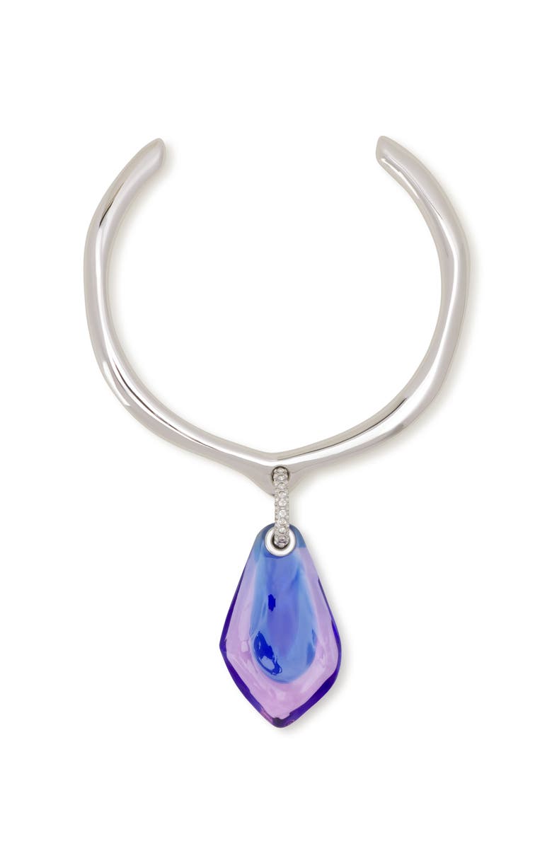 Lanvin Aurore Necklace, Main, color, Mauve/Blue