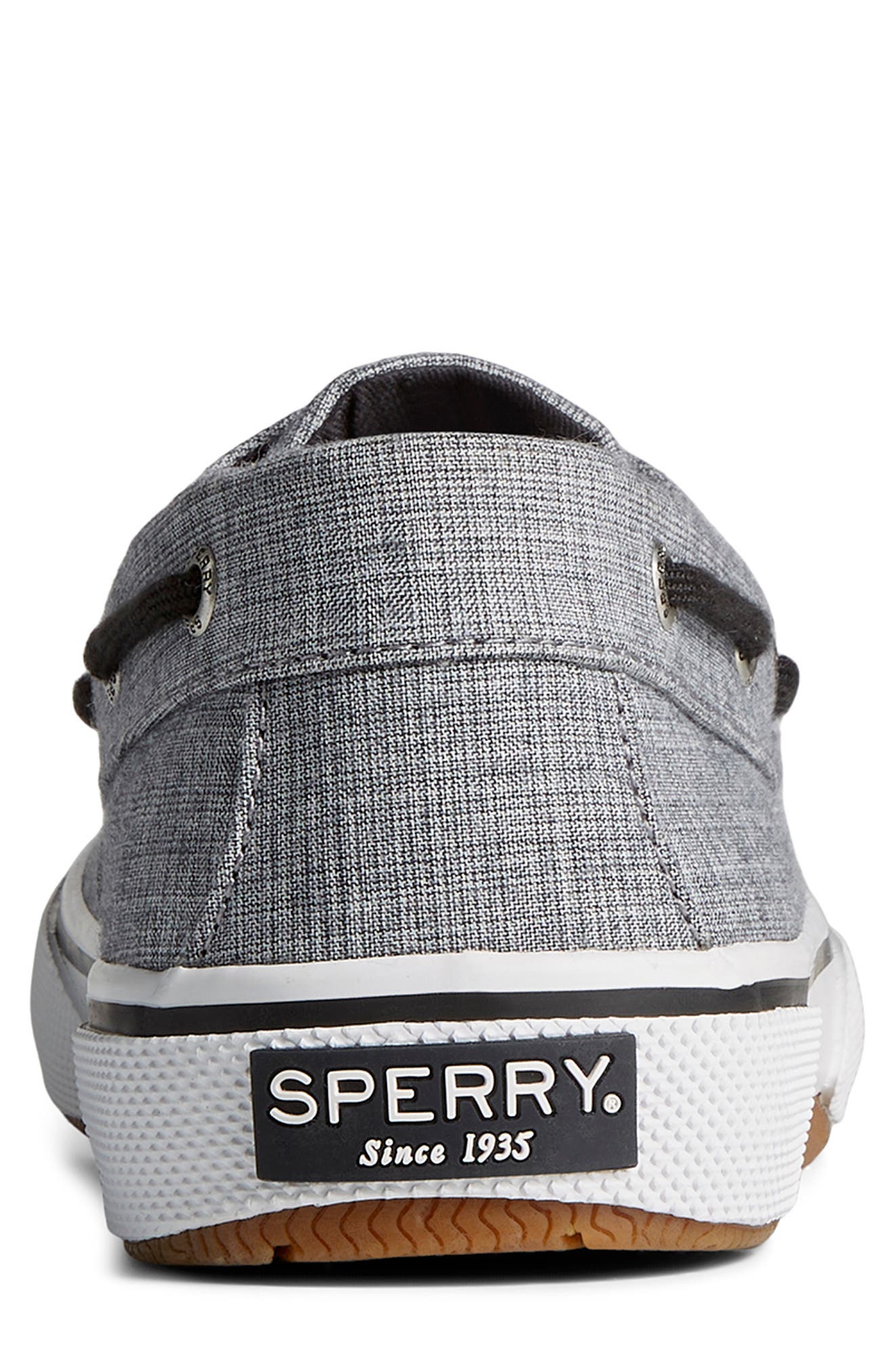 Sperry Halyard 2-Eye Sneaker, Alternate, color, Black