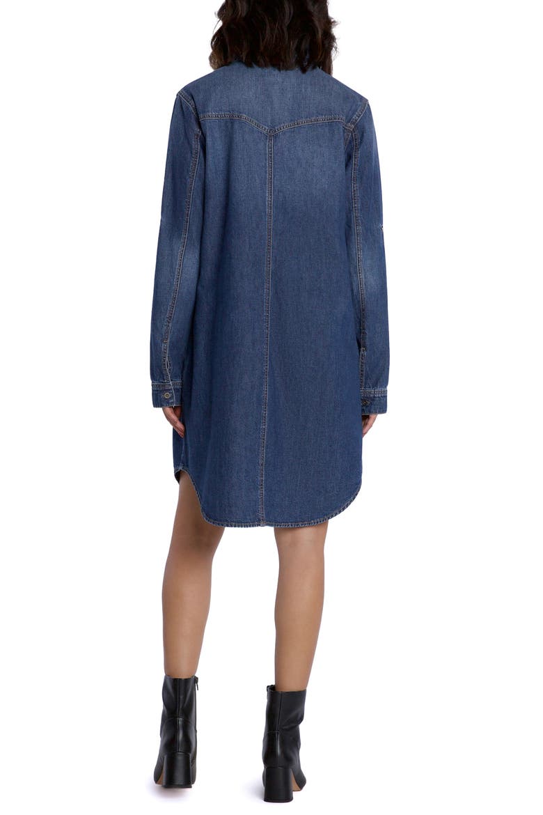 Amanda Long Sleeve Denim Shirtdress, Alternate, color, DULCET BLUE