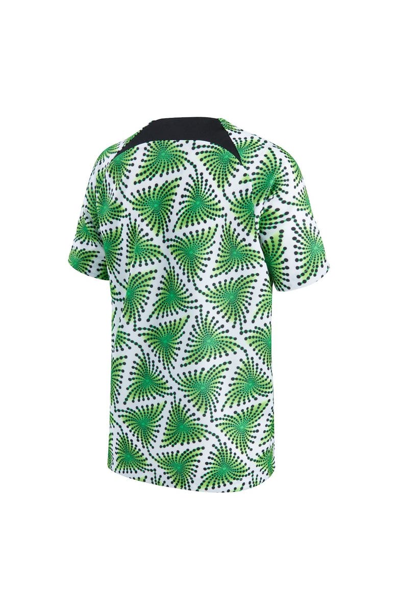 Nike Youth Nike White Nigeria National Team Pre-Match Top, Alternate, color, Green