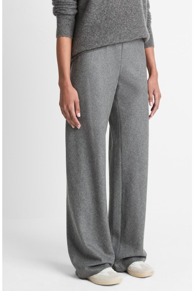High Waist Straight Leg Pants, Alternate, color, MEDIUM HEATHER GREY