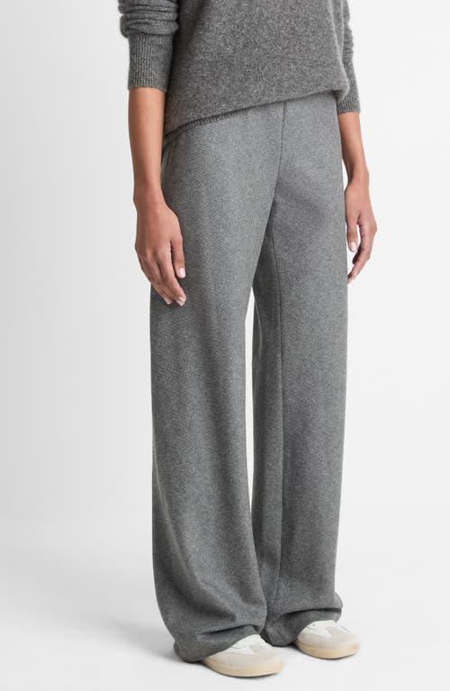 Vince High Waist Straight Leg Pants In Gray