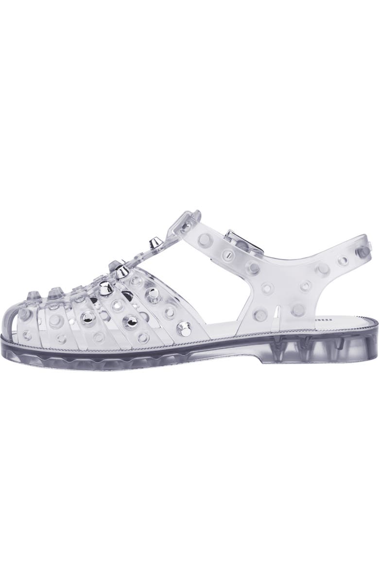 Melissa Possession Stud Fisherman Sandal, Alternate, color, Clear/Silver