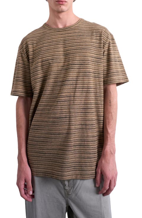 Oversize Stripe Cotton T-Shirt